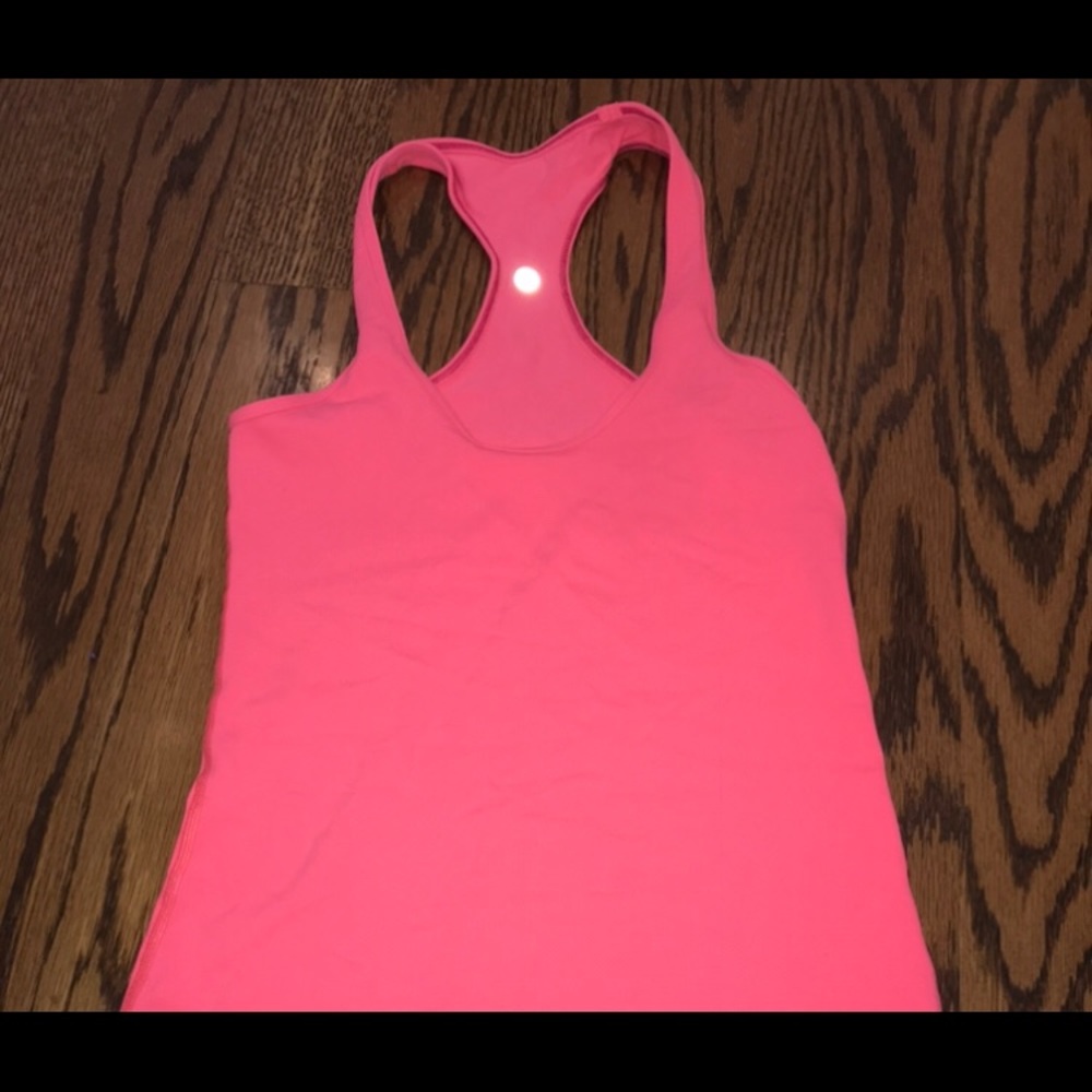 Lululemon cool racerback neon hot pink/orange